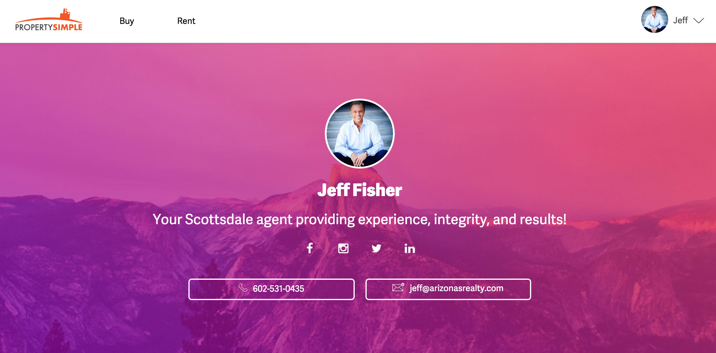 Jeff Fisher Real Estate Agent Scottsdale PropertySimple Profile
