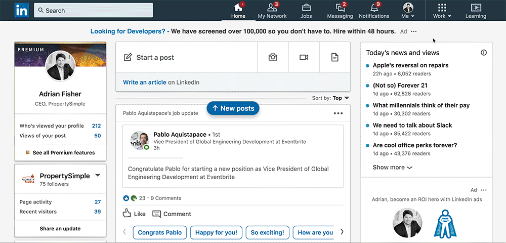 How to edit your LinkedIn URL