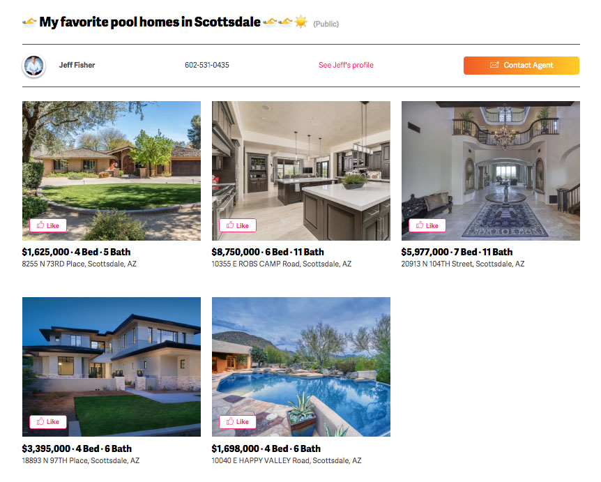 Example Collection- My favorite pool homes in Scottsdale