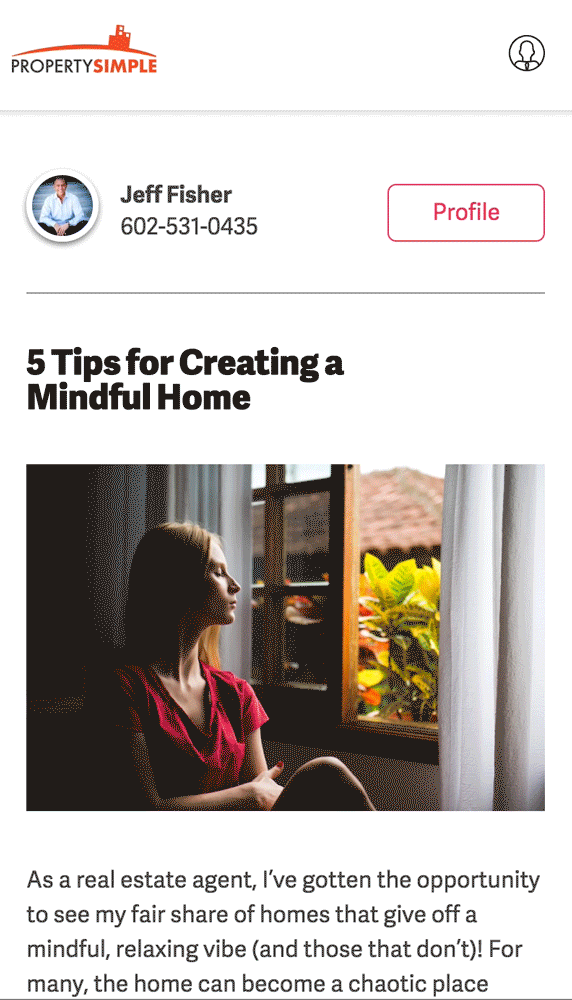 Article: 5 Tips for Creating a Mindful Home