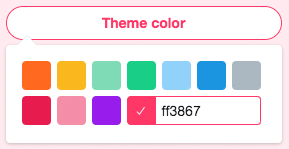Twitter color theme editor